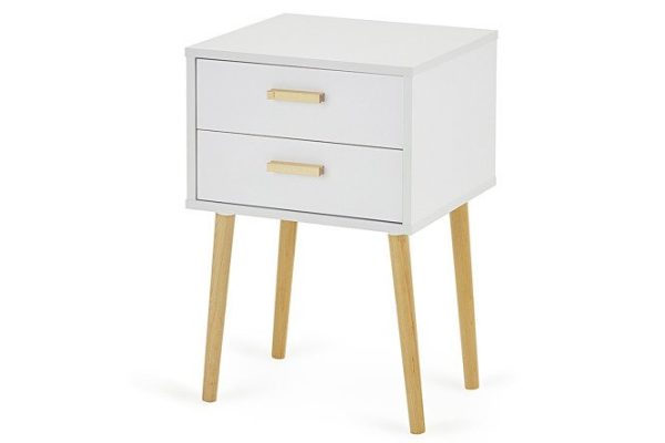 Bedside table 2 drawers Bruno