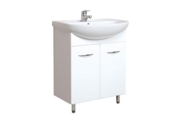 Floor stand ONIKA Stella 106501 61.4 cm, frame color white, facade white