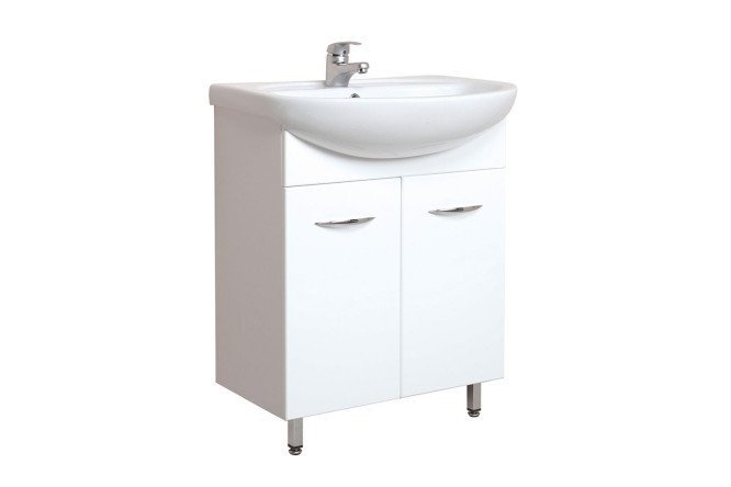 Floor stand ONIKA Stella 106501 61.4 cm, frame color white, facade white