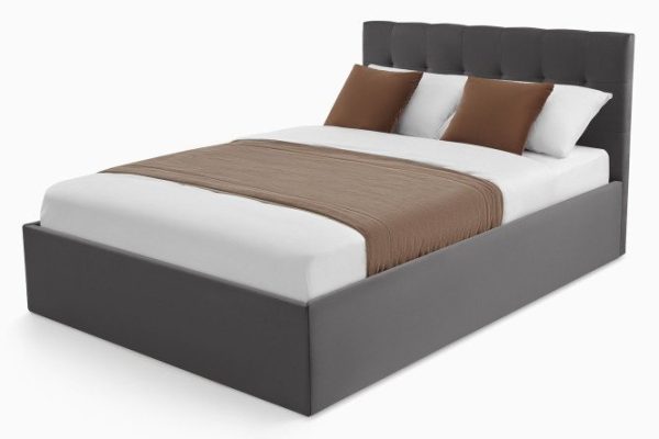 Bed with lifting mechanism Costa color gray 120x200 cm