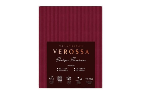 Sheet Stripe Premium Palermo Stripe-satin 240x260 cm, Euro