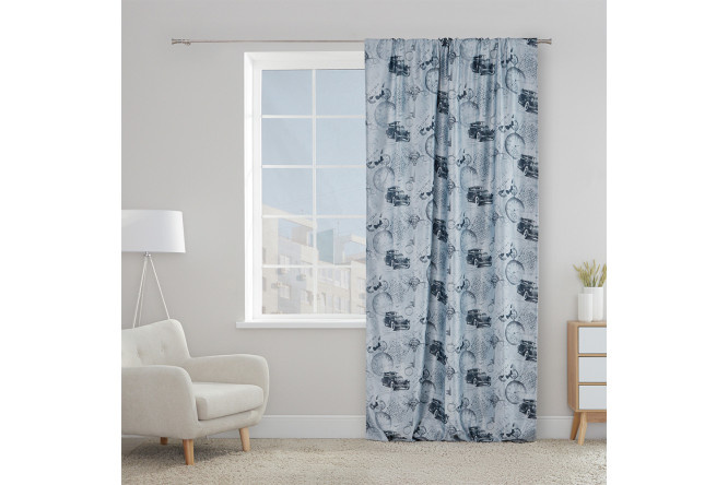 Children's curtain MICASA Della 1 piece, gray, 150x275 cm
