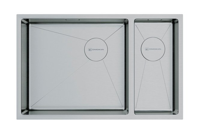Inset sink OMOIKIRI Taki 69-2-U/IF-L Side-IN 4997049 69.5x44x20 cm