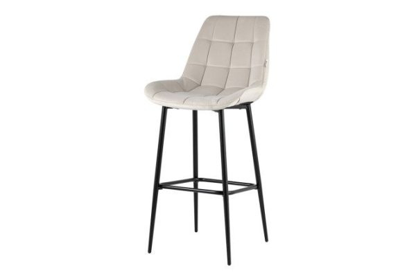 Flex bar chair 51x115x58 cm, upholstery color beige, legs black