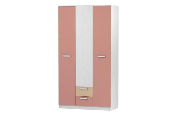3-door wardrobe with drawers Rainbow 120.2x225.6x57.8 cm