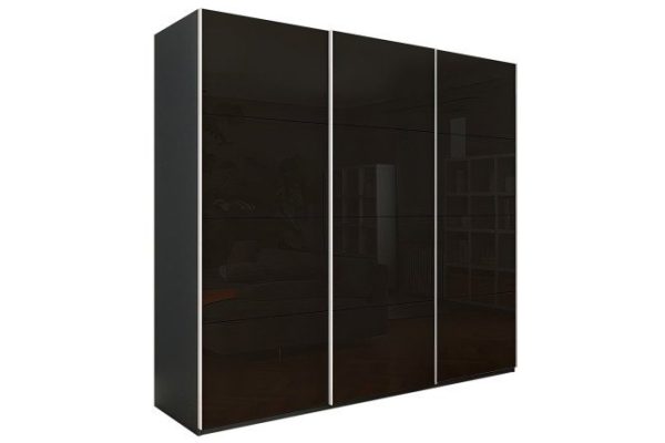 s7vz79iahpn5b2t5to6t9qmvpl3yjuj6.jpg 3-door wardrobe Comet 240x240x66 cm, diamond gray, black