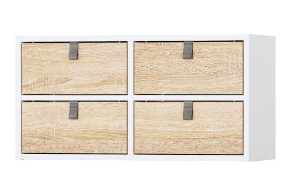 Bricks rack 2 sections with drawers