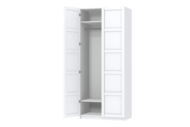 Wardrobe 2-door Oscar Skagen 100x236x59.9 cm, white