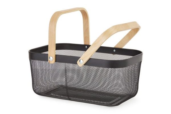 Basket with handles BERKRAFT Istad 40x17x24.5 cm