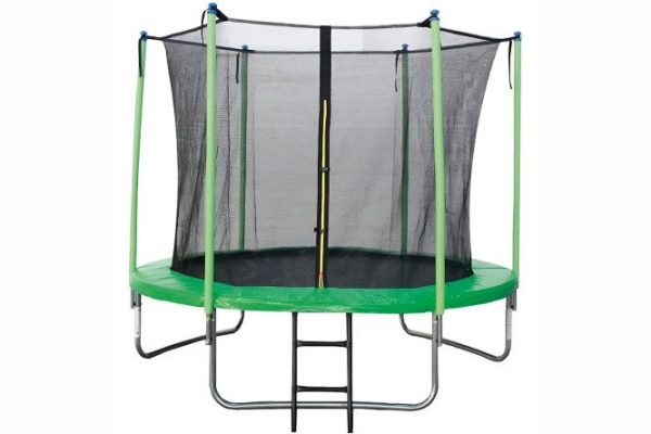 Trampoline AL-in180-green with internal mesh 183x210x183 cm