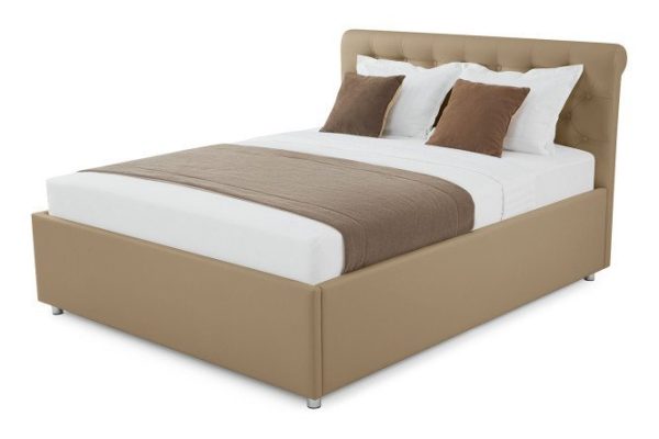 Bed with lifting mechanism Teatro color dark beige 160x200 cm