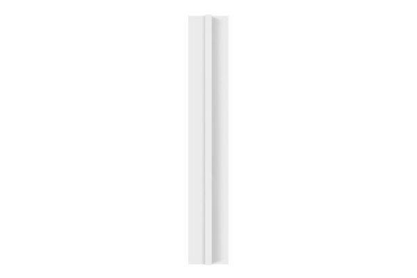 Decorative corner Demi 8.4x71.6 cm, snowy white matte color