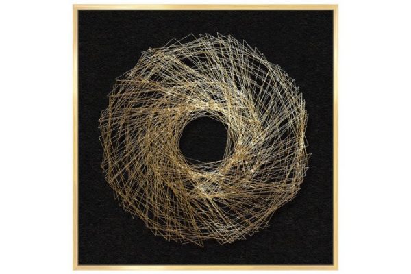 Reproduction in frame Geometry of rotation 53x53 cm