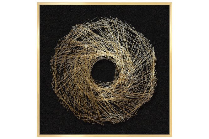 Reproduction in frame Geometry of rotation 53x53 cm