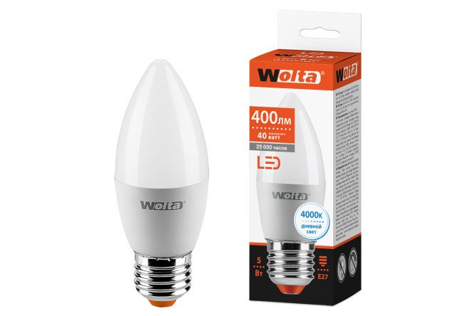 LED lamp Wolta 25SC5E27 5W, E27, Neutral light