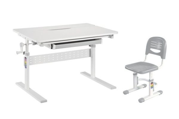 Furniture set: desk Colore Gray (new) and chair SST3 Gray