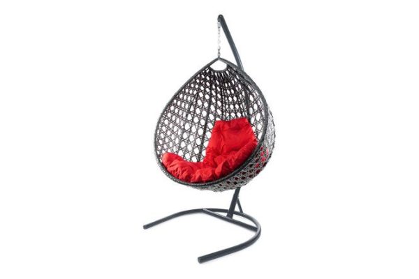 Hanging chair Drop Lux 72x186x98 cm, base and frame color gray, finishing gray