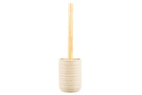 Toilet brush in stand Sandy 9.5x36x9.5 cm, Polyresin