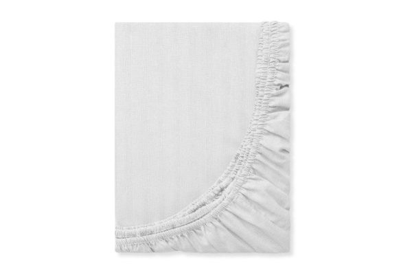 Fitted sheet Warm White Poplin 140x200 cm