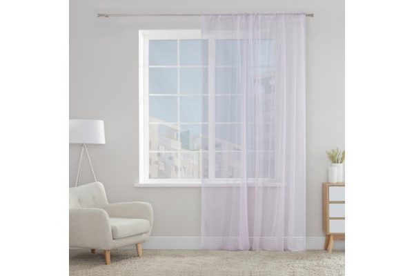 Tulle on ribbon MICASA Alessa 300x280 cm, 1 pc., color light purple