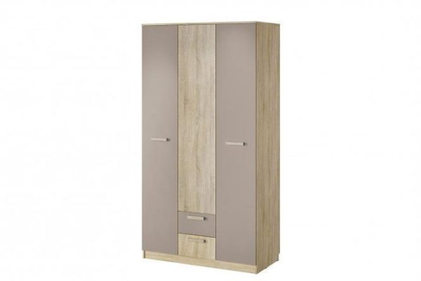 sp5vkf0g7535b665fs1d3vfmb9h5cc42.jpg Wardrobe combined Watercolor oak Sonoma/cappuccino 120.2x225.6x57.4 cm