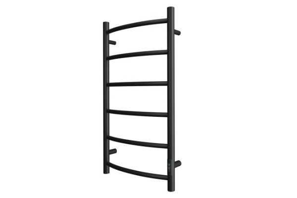 Electric heated towel rail POINT Athena P6, black PN04848B 43.2x80x9.2 cm