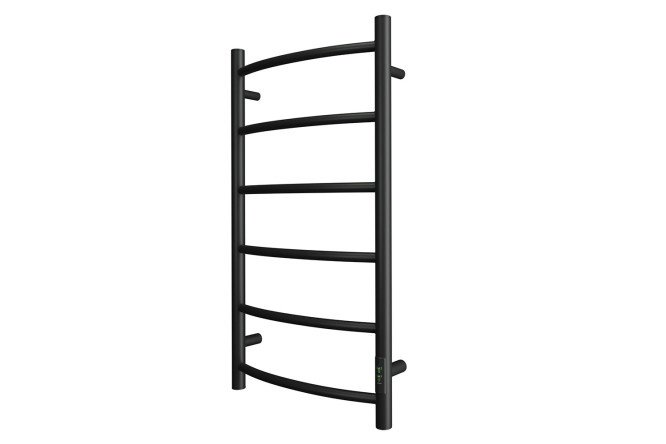 Electric heated towel rail POINT Athena P6, black PN04848B 43.2x80x9.2 cm
