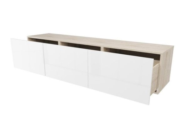 Cabinet with drawers Oscar Amika 180x38 with closers, Sonoma oak