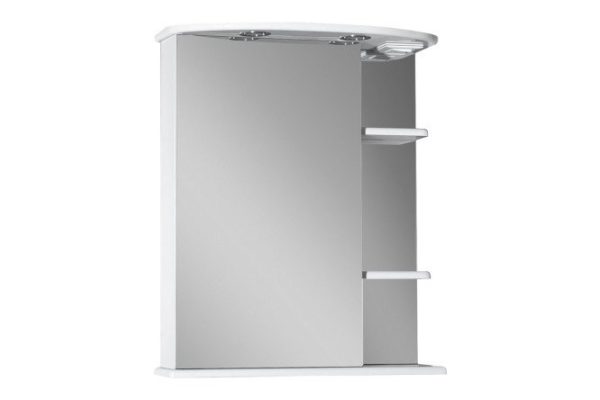 Mirror-cabinet Magnolia 60 E-Mag04060-01SvL with LED backlighting 60x72x25 cm, Left