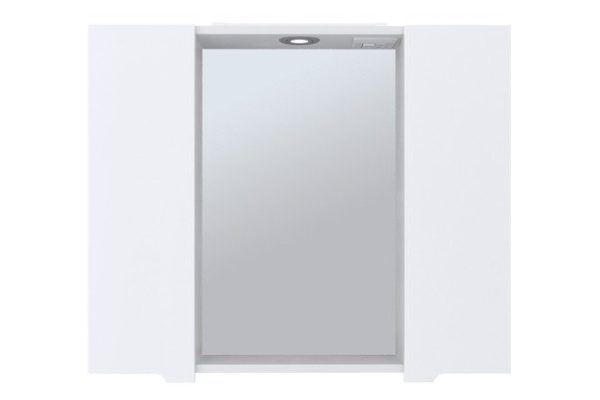 Mirror cabinet with lighting Agata 80 Hanging, 80x70x16 cm, Universal