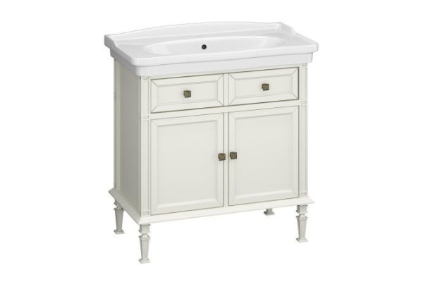 Sideboard OPADIRIS Cantara 82 cm, frame color ivory, front ivory
