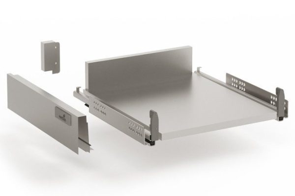 Low floor drawer with full extension door closer Hettich InnoTech 36.8x8.4x47 cm