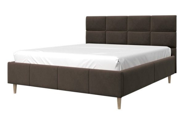 Double bed Hannah color chocolate 160x200 cm