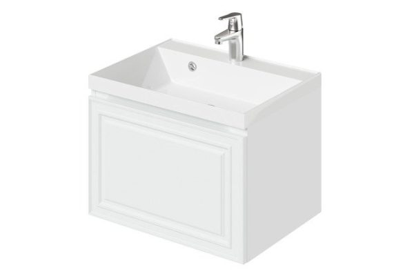 Hanging cabinet Verona 2.0 60 cm, frame color matte white, facade white matte