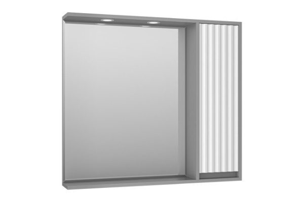 Mirror cabinet Balaton 90 BAL-04090-01-01P with LED lighting 88x80x14 cm, Right