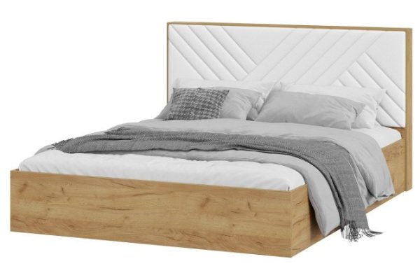 t0b24gl9f6pfye00cuxbvvxyooireso2.jpg Universal bed frame Hilton color kraft oak gold, white