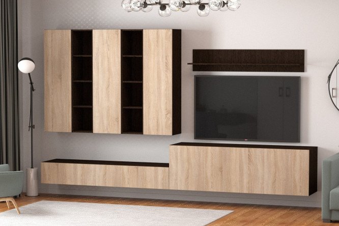 Furniture set Studio No. 7 wenge/oak Sonoma