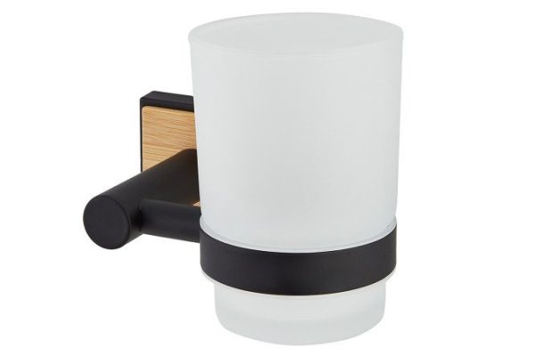 Bathroom glass Borbon 12.5x9.5x9.5 cm, Metal