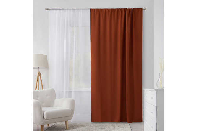 Curtain Pure 145x260 cm, 1 piece, ocher color