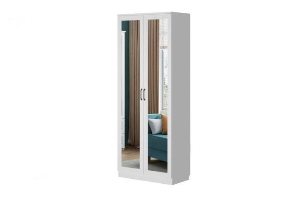 Wardrobe with mirror Fjord 11 90x227x47.7 cm