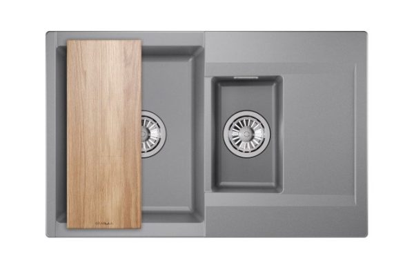 Inset sink GRANULA Estetica 7808 with drainer 78x50x22 cm