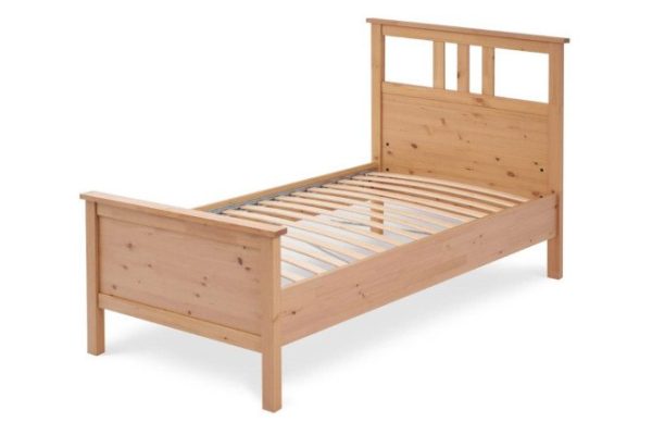 Bed Kymor color light brown 90x200 cm