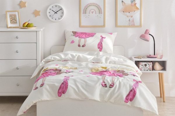 Bed linen set MICASA Little princess for children Satin, 145x210 cm