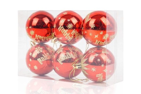 Set of Christmas tree decorations JCB04 RGD0606 6 pcs.