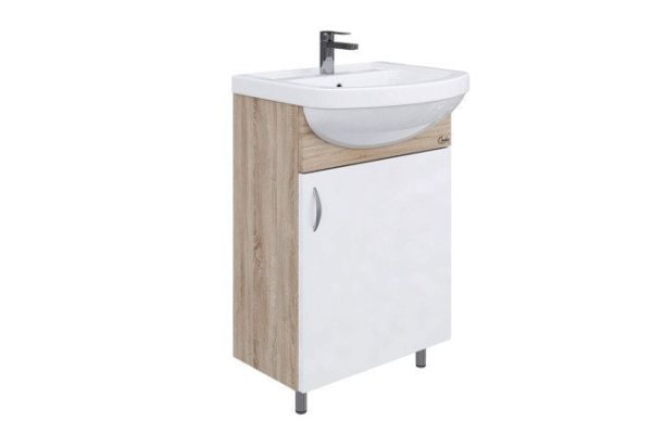 Floor stand ONIKA Eco 105207 47.8 cm, frame color Sonoma oak, facade white