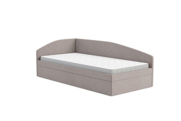 Bed with lifting mechanism Dream left-side color gray-beige 100x200 cm