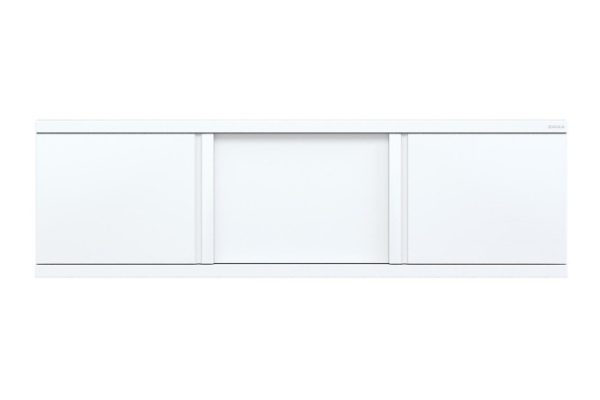 Bath screen ONIKA Odio Nova 150 white, 147x48.5 cm