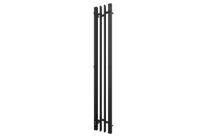 Electric heated towel rail POINT Freya P2, black PN20722B 17x120x10.5 cm