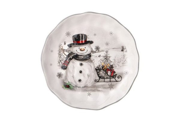 Snack plate Happy New Year! Ceramics, 23 cm