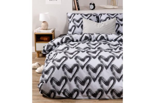 Bed linen set Dark love Cotton 145x215 cm, Family